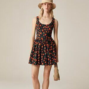 NWT J.crew Fit-and-flare mini dress in painted daisy print Sz 6